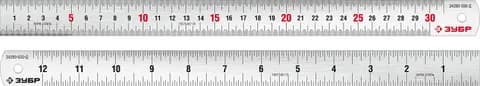 ЗУБР Про-30Д, длина 0.30 м, усиленная нержавеющая линейка, Профессионал (34280-030-Д)