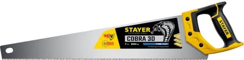 STAYER Cobra 3D, 500 мм, универсальная ножовка, Professional (1512-50)
