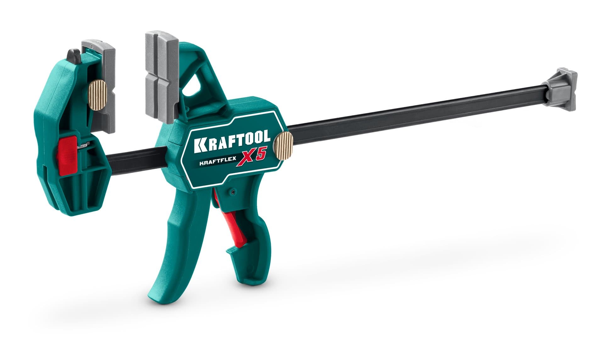 KRAFTOOL KRAFTFLEX X5 300, 300 х 66 мм, многофункциональная струбцина для направляющих шин (32555-300)