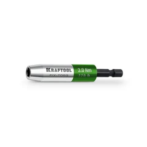KRAFTOOL FIX-TORQ 3.0 Нм динамометрический адаптер для бит (64035-3.0)