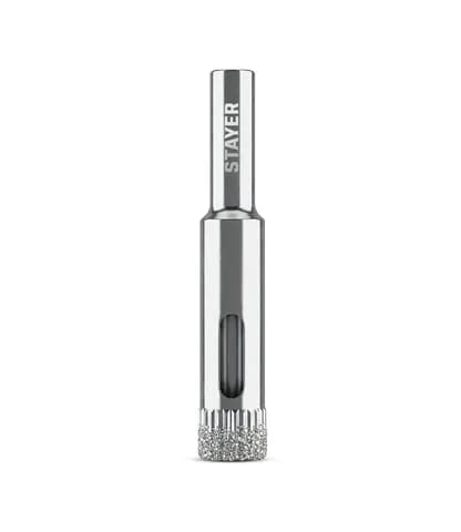 STAYER DIAMOND d 10 мм, Р60, Алмазное трубчатое сверло (29930-10)