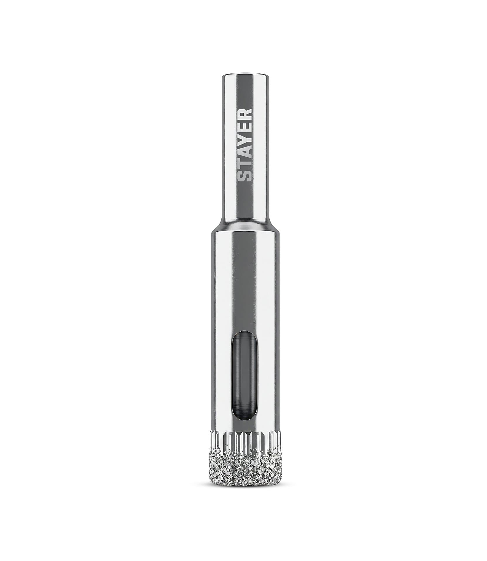 STAYER DIAMOND d 10 мм, Р60, Алмазное трубчатое сверло (29930-10)