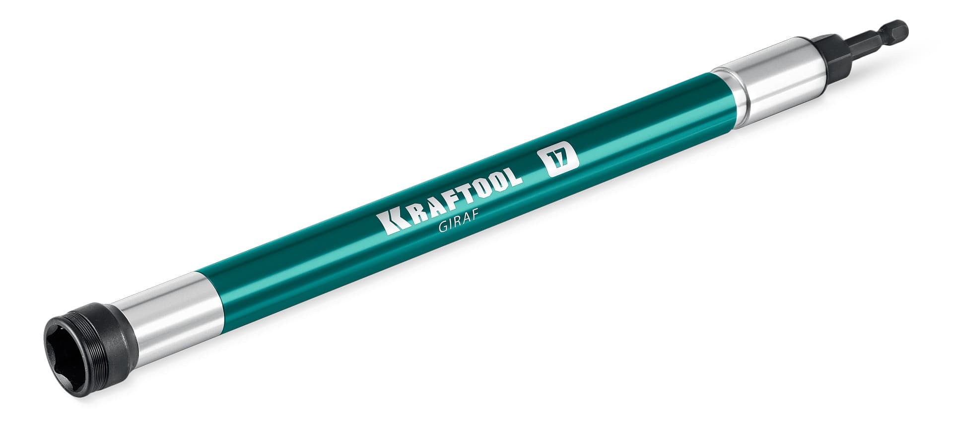 KRAFTOOL X-DRIVE LONG, 17 мм (М10), 285 мм, длинная ударная бита с торцовой головкой (26197-17)