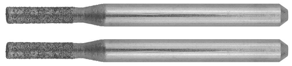 ЗУБР 2 шт, 2.33 x 10.0 x 3.2 x 38 мм, набор алмазных мини-шарошек (35921)