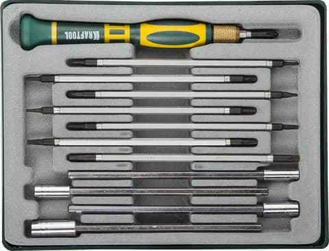 KRAFTOOL Precision-20, 12 предм., отвертка для точных работ (25611-H12)