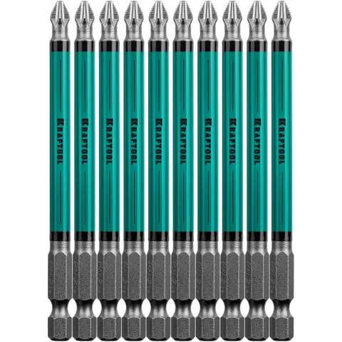 KRAFTOOL Optimum, PH2, 100 мм, 10 шт, биты (26122-2-100-10)
