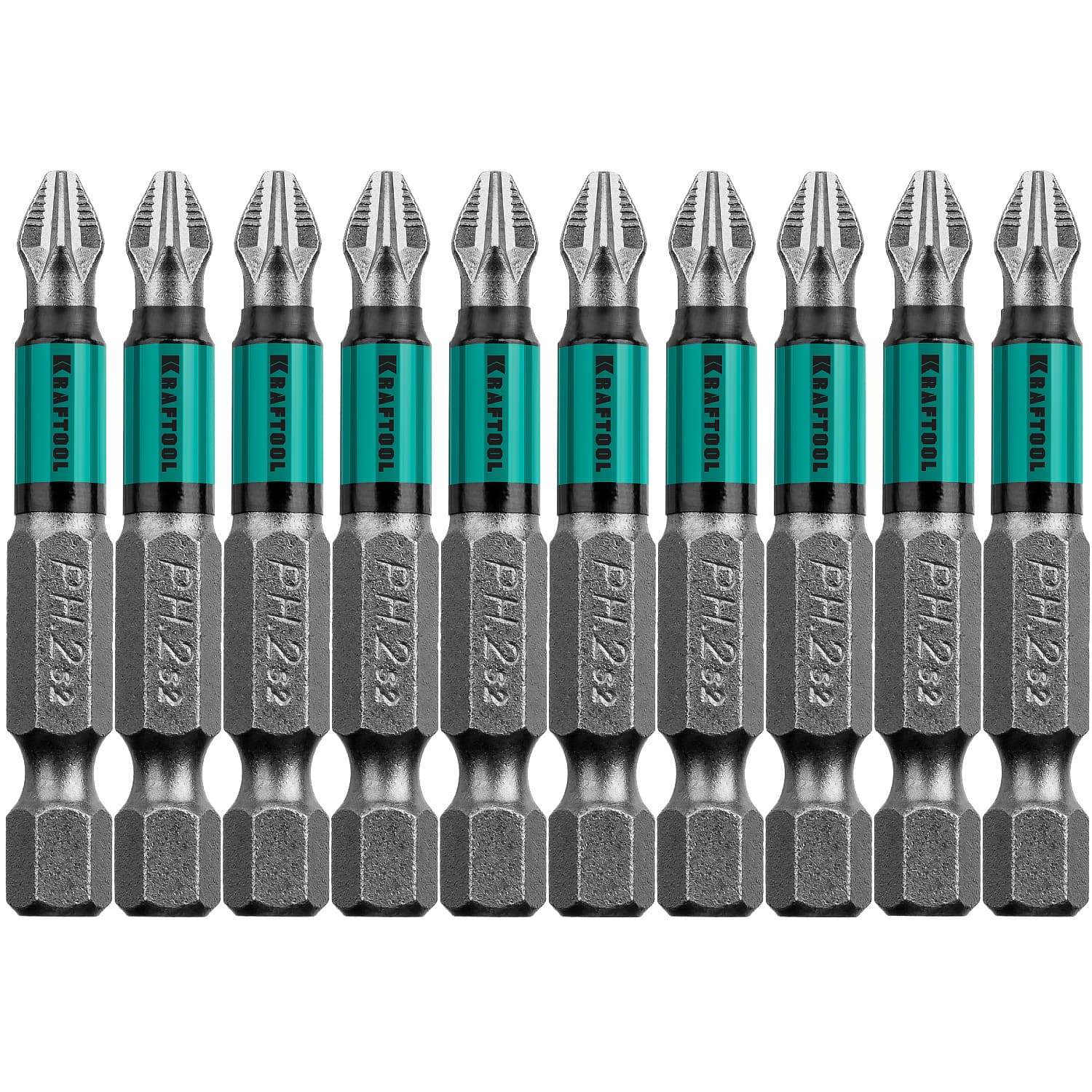 KRAFTOOL Optimum, PH2, 50 мм, 10 шт, биты (26122-2-50-10)